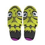 Cartoon Frankenstein Print Slippers
