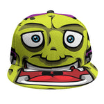 Cartoon Frankenstein Print Snapback Cap