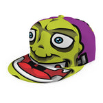 Cartoon Frankenstein Print Snapback Cap