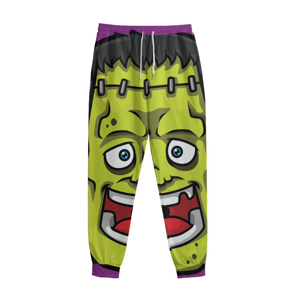 Cartoon Frankenstein Print Sweatpants