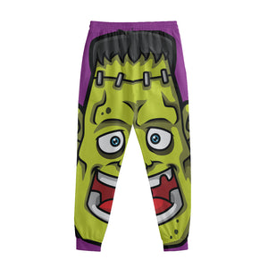 Cartoon Frankenstein Print Sweatpants