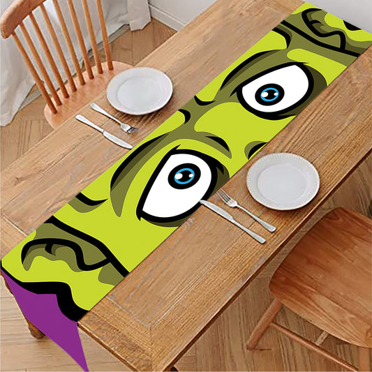 Cartoon Frankenstein Print Table Runner