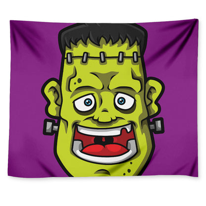 Cartoon Frankenstein Print Tapestry