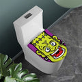 Cartoon Frankenstein Print Toilet Lid Cover
