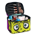 Cartoon Frankenstein Print Travel Makeup Bag