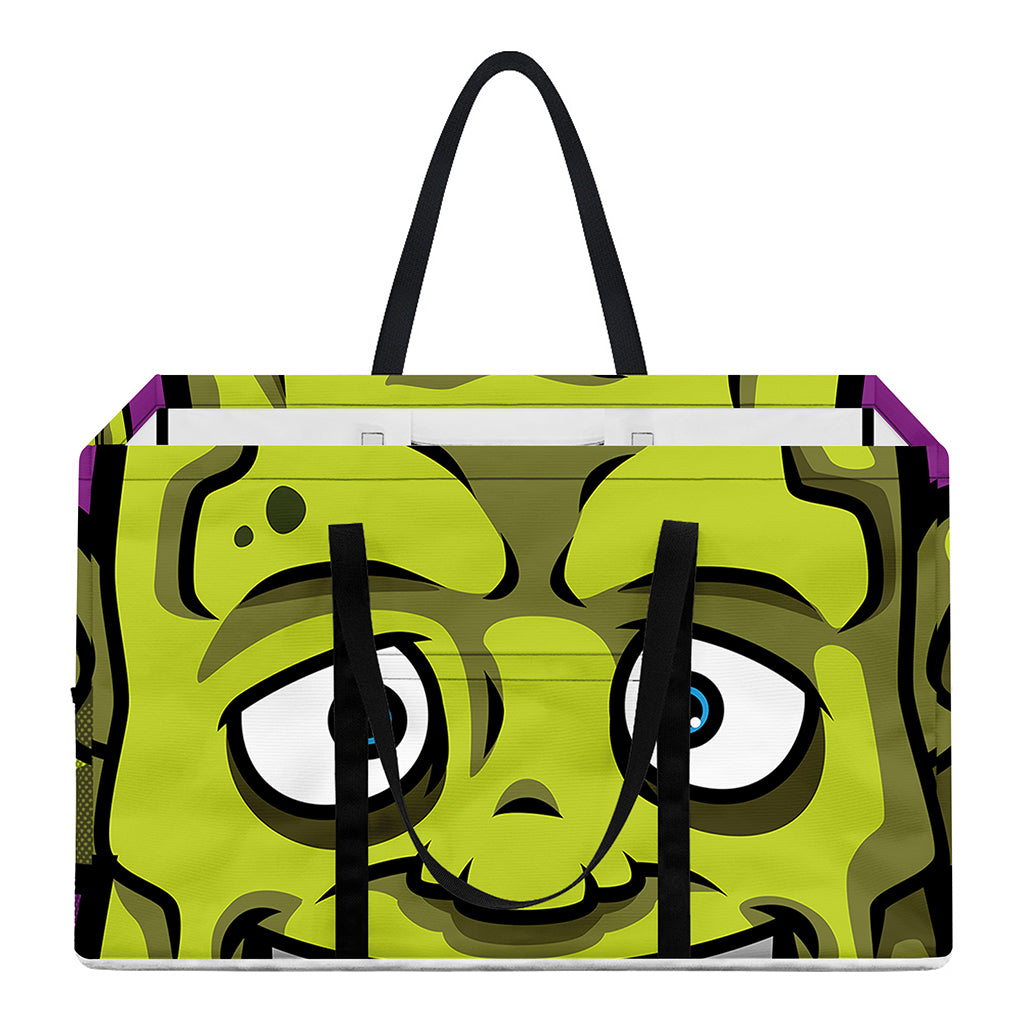 Cartoon Frankenstein Print Utility Tote Bag