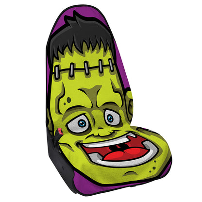Cartoon Frankenstein Print Waterproof Car Seat Cover