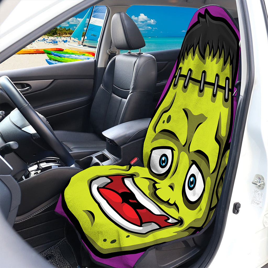 Cartoon Frankenstein Print Waterproof Car Seat Cover