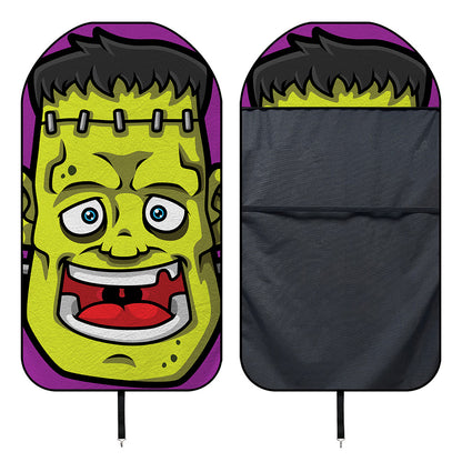 Cartoon Frankenstein Print Waterproof Car Seat Cover