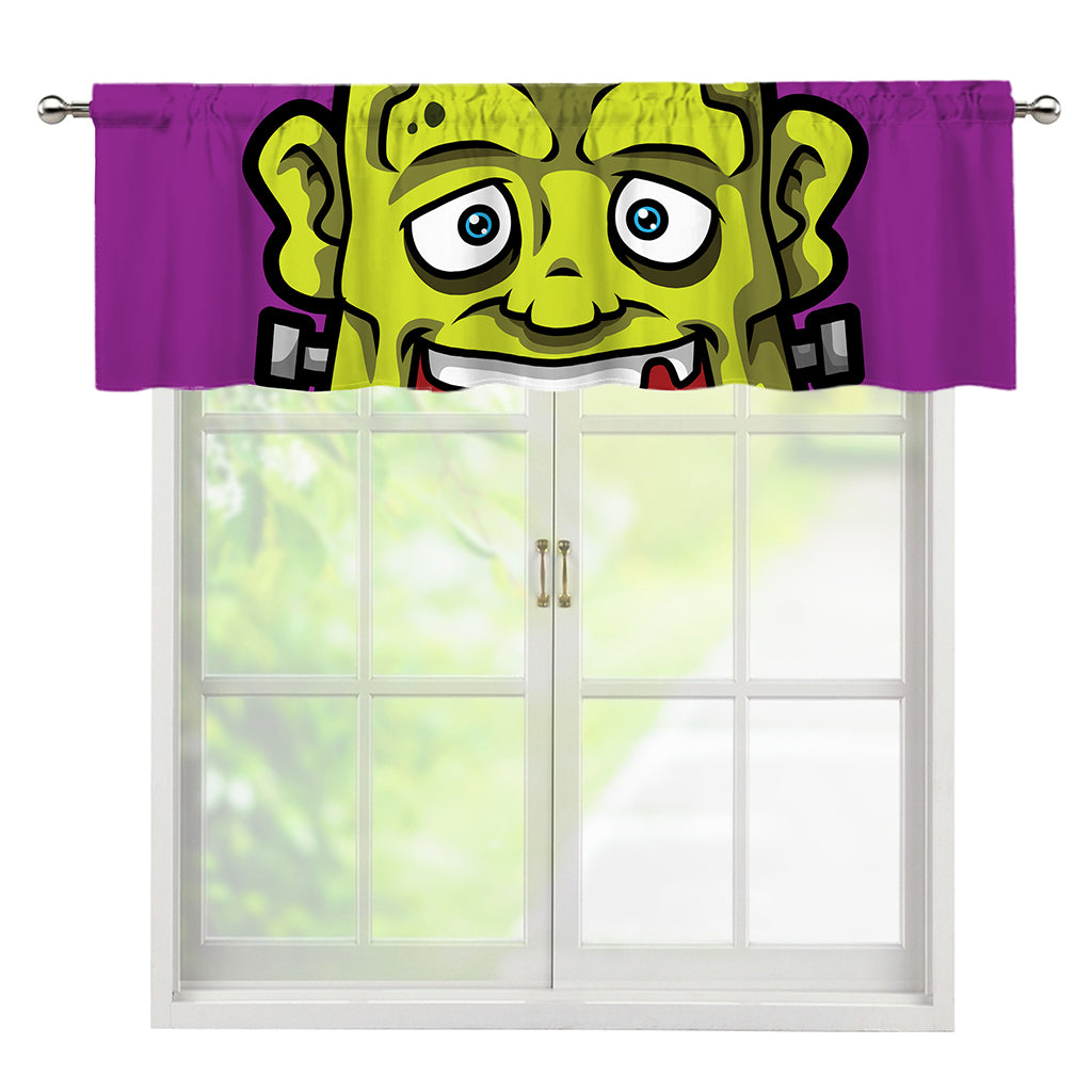 Cartoon Frankenstein Print Window Valance