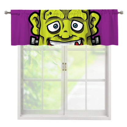 Cartoon Frankenstein Print Window Valance