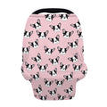 Cartoon French Bulldog Pattern Print Baby Seat Cover