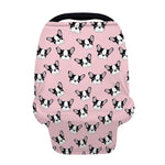 Cartoon French Bulldog Pattern Print Baby Seat Cover