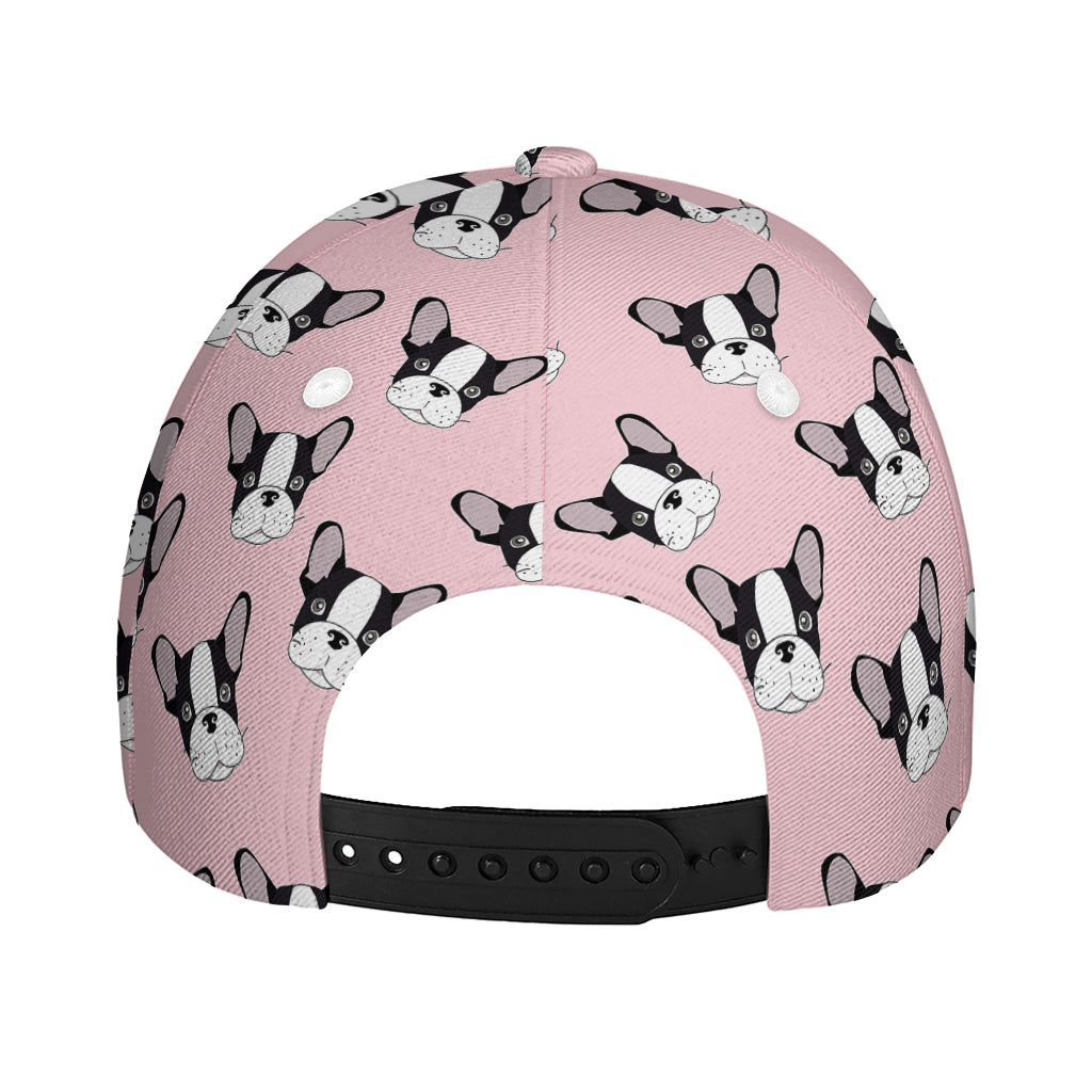 Cartoon French Bulldog Pattern Print Baseball Cap
