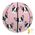 Cartoon French Bulldog Pattern Print Basketball
