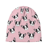 Cartoon French Bulldog Pattern Print Beanie