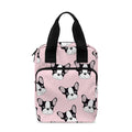 Cartoon French Bulldog Pattern Print Bible Tote Bag