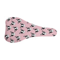 Cartoon French Bulldog Pattern Print Bicycle Seat Cover