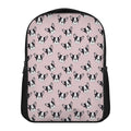 Cartoon French Bulldog Pattern Print Casual Backpack
