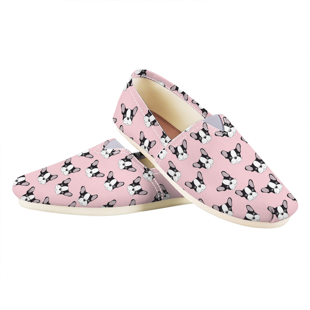 Cartoon French Bulldog Pattern Print Casual Shoes
