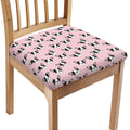 Cartoon French Bulldog Pattern Print Chair Cushion Cover