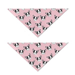 Cartoon French Bulldog Pattern Print Dog Bandana