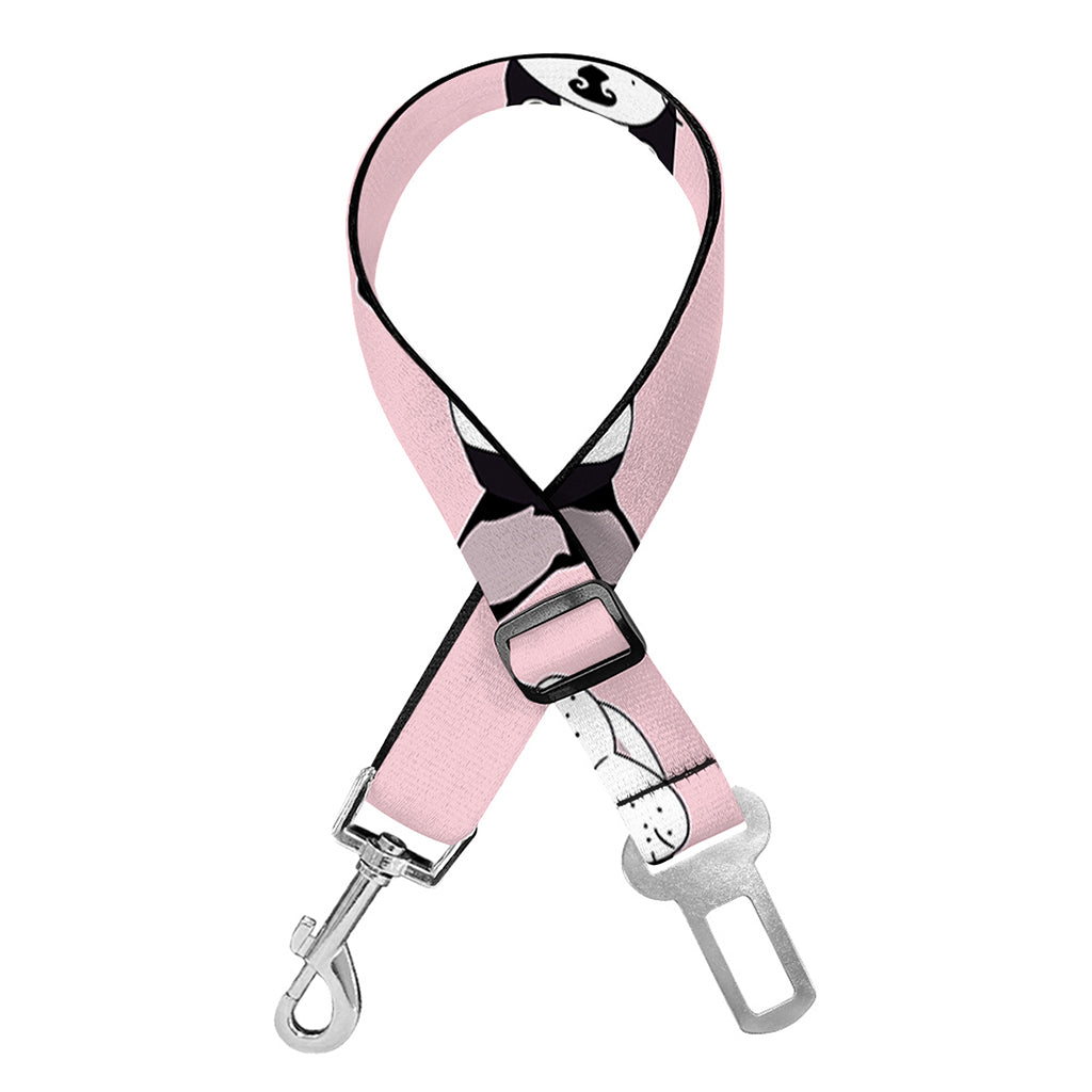 Cartoon French Bulldog Pattern Print Dog Seat Belt