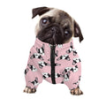 Cartoon French Bulldog Pattern Print Dog Zip Up Jacket