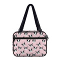 Cartoon French Bulldog Pattern Print Double Strap Bible Bag