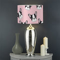 Cartoon French Bulldog Pattern Print Drum Lamp Shade