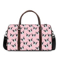 Cartoon French Bulldog Pattern Print Duffel Bag