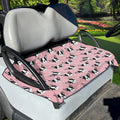 Cartoon French Bulldog Pattern Print Golf Cart Seat Cover
