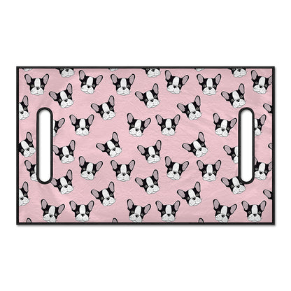 Cartoon French Bulldog Pattern Print Golf Cart Seat Cover
