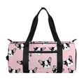 Cartoon French Bulldog Pattern Print Gym Bag