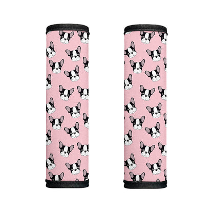 Cartoon French Bulldog Pattern Print Handle Covers