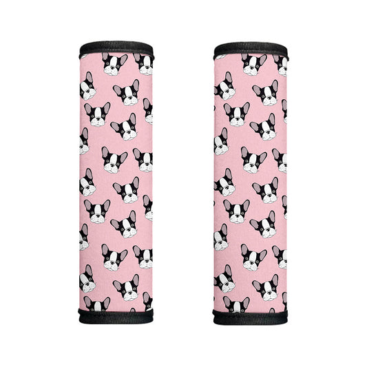 Cartoon French Bulldog Pattern Print Handle Covers