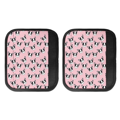 Cartoon French Bulldog Pattern Print Handle Covers