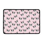 Cartoon French Bulldog Pattern Print Kitchen Mat