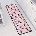 Cartoon French Bulldog Pattern Print Long Kitchen Mat
