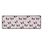 Cartoon French Bulldog Pattern Print Long Kitchen Mat