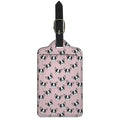 Cartoon French Bulldog Pattern Print Luggage Tag