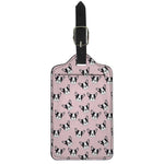 Cartoon French Bulldog Pattern Print Luggage Tag