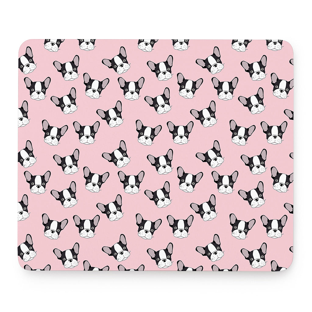 Cartoon French Bulldog Pattern Print Mouse Pad