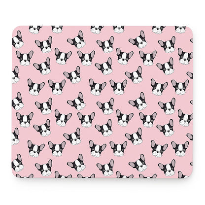 Cartoon French Bulldog Pattern Print Mouse Pad