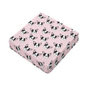 Cartoon French Bulldog Pattern Print Outdoor Seat Cushion Cover