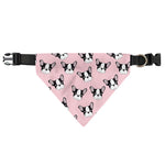 Cartoon French Bulldog Pattern Print Over The Collar Dog Bandana