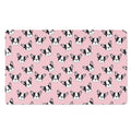 Cartoon French Bulldog Pattern Print Polyester Doormat