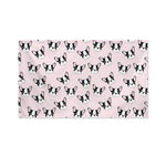 Cartoon French Bulldog Pattern Print Polyester Flag