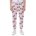 Cartoon French Bulldog Pattern Print Joggers