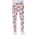 Cartoon French Bulldog Pattern Print Scuba Joggers